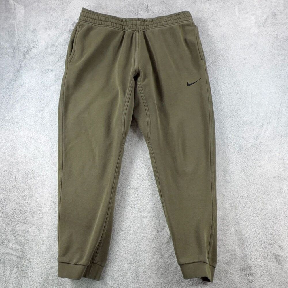 Nike Sweatpants Men's XL Olive Green Joggers Tapered